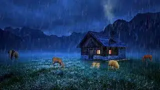 Feel Deep, Restful Sleep in 3 Minutes 🪵🌧️ Cozy Cabin Rain | Calm Night Ambience