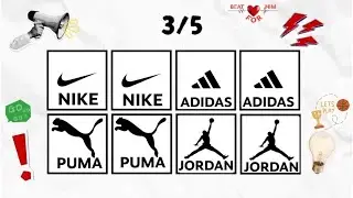 SAY THE WORD ON BEAT ⚽ SPORTS BRANDS PARENT KID GAME | EASY MEDIUM HARD| NIKE ADIDAS PUMA JORDAN |