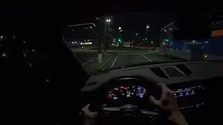 POV (Alphaville - S&atilde;o Paulo) Night drive Porsche Macan 2.0T com difusor de escapamento - GoPro 10
