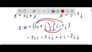 5) Use the dot product to determine whether the vectors are parallel, orthogonal, or neither: v = 2&hellip;