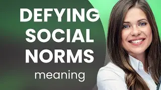Defying Social Norms: A Bold Step Towards Individuality