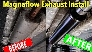 Installing a Magnaflow Exhaust for more Horsepower!