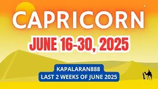 DETACH YOURSELF FROM DRAMA & STRESS ♑️ CAPRICORN JUNE 16-30, 2025 LAST 2 WEEKS OF JUNE #KAPALARAN888
