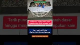 Cara Melipat Mitela - Tringular Bandage (1) #Shorts