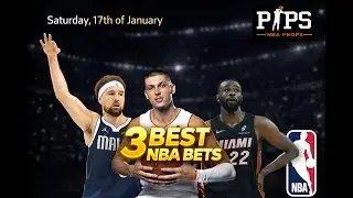 8-1 run! My 3 Best NBA Player Prop Bets for Today | Saturday 17th January