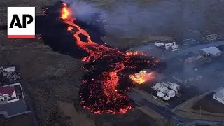 Iceland volcano: Fishing town Grindavik damaged by molten lava