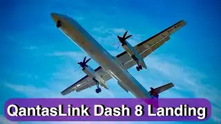 QantasLink Dash 8 Q400 Landing Merimbula | VH-84G [4K 60FPS]