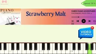 Strawberry Malt (page.8) _ Faber Piano Adventures Level 4  _ Performance Book