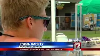 Pool Safety: Banding system used at local pools