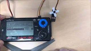 Servo HiTEC 180&deg; Weg Programmierung mit dem HFP-30. Servos HS-5070MH und HS-7XXX