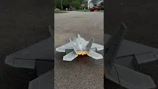 FreeWing F-22 70mm with new 5280 RC afterburner unit