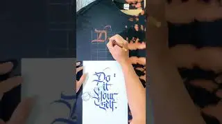 DIY Shirt | calligraphy #calligraphy #tiedye