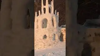 February 18, 2026: Ice castle and coastal village near Pirita. Where to take kids and take photos.