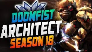 ARCHITECT OWL DOOMFIST GAMEPLAY! [ OVERWATCH ROLE LOCK TOP 500 ]