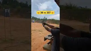 Вы можете увидеть и услышать разницу между 38 Special и 357 Mag! #отдача #стрельба #револьвер #357
