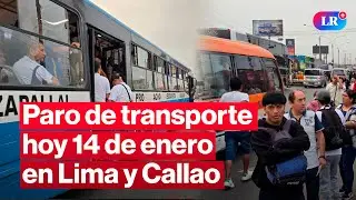 🔴 PARO DE TRANSPORTE HOY: panorama a esta hora en Lima y Callao | #EnVivoLR
