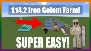 1.14.2 Minecraft Iron Farm Simple Easy Tutorial Low Resources Over 100 iron per hour