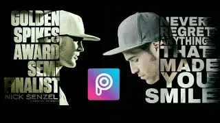 Picsart Editing Tutorial | Typography On Face Tutorial | PicsArt Editing