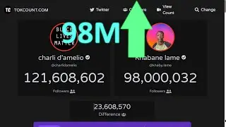 Khabane lame hitting 98 MILLION followers on Tiktok! | Khabane lame vs charli d’amelio #01