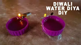 Diwali Water Diya Making - Water Diya For Diwali Making At Home