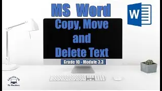 How to COPY, MOVE and DELETE TEXT | MS Word 2019