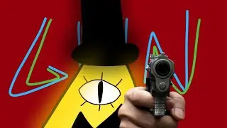 Bill Cipher has a Gun