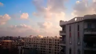 Clouds Running before sunset Time-lapse