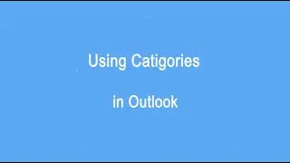 How to use categories and sort e-mail messages in Outlook