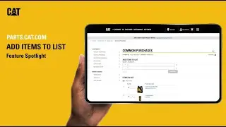 Add Items to Lists on Parts.cat.com | Feature Spotlight