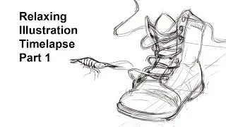 Relaxing Illustration Timelapse &ndash; Underwater Drawing with Ambient Music (Part 1)