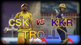 Chennai Super Kings vs Kolkata Knight Riders, 38th Match Troll 🔥🔥🔥 | csk vs kkr telugu meme troll