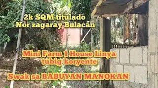 Norzagaray HOUSE & LOT   PWDE MAG BABUYAN ,MANOKAN ,2k SQM.  PRICE 3,500 per SQM.6M 