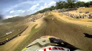 GoPro HD: James Stewart Scrub - Muddy Creek MX Lucas Oil Pro Motocross Championship 2013