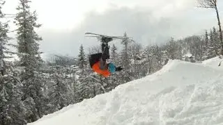 Learning how to do Front Flip on Twin Tip Skis