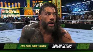 Roman Reigns Wins 30 Men's Royal Rumble Match 2026 WWE Royal Rumble 2026 Full Highlights
