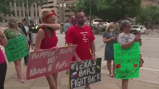 Bar workers protest bar shutdown