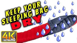 How to Dry Your Sleeping Bag Backpacking Camping Hiking Climbing (4k UHD)