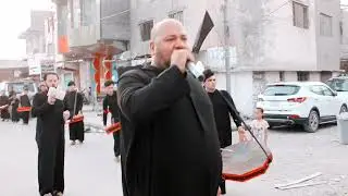 دخولية هيئة شباب أنصار الحسين ع اهالي الحمزه الغربي ع الرادود ملا ليث الكيم