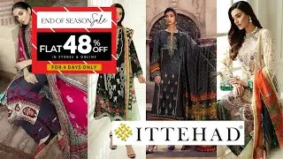 Ittehad unstitch winter sale Flat 48% off Ittehad winter season out sale 2022.