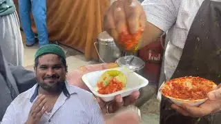 Exploring the Iconic Red Spicy Onion Pani Puri in Yakutpura, Hyderabad