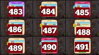 Township Colorful Puzzle Levels 483, 484, 485, 486, 487, 488, 489, 490, 491