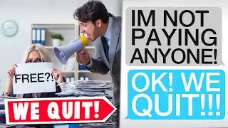 r/prorevenge | Босс ТРЕБУЕТ, чтобы мы работали БЕСПЛАТНО! Мы все идём домой...