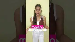 Meesho top under 99 ✨ #youtubeshorts #meesho #meeshohaul #meeshofinds #meeshotophaul