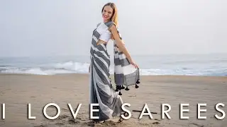 Усыпанное звёздной пылью ✨ Сари в полоску &laquo;Небесное сияние&raquo; Я ОБОЖАЮ САРИ