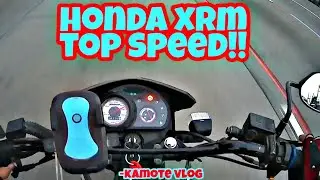 HONDA XRM 125 TOP SPEED (MOTARD) | KAMOTE VLOG | Motovlog #23