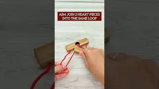Love Test - Connecting heart brain teaser - Mind puzzle with rope - Logica Giochi