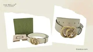 Gucci GG Marmont Calfskin 40mm Belt Size 38 Mystic White | The Relux