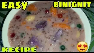 HOW TO COOK BINIGNIT|STICKY RICE WITH COCONUT MILK|PINOY RECIPE|BESH DHADA