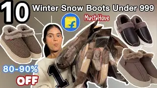 🛍️Winter Snow Boots Haul Under 999/Flipkart Winter Shoes/ Flipkart Footwear Haul✨