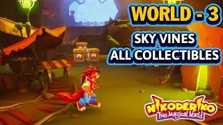 Nikoderiko The Magical World Sky Wines All Collectibles - World 3 Gameplay Walkthrough